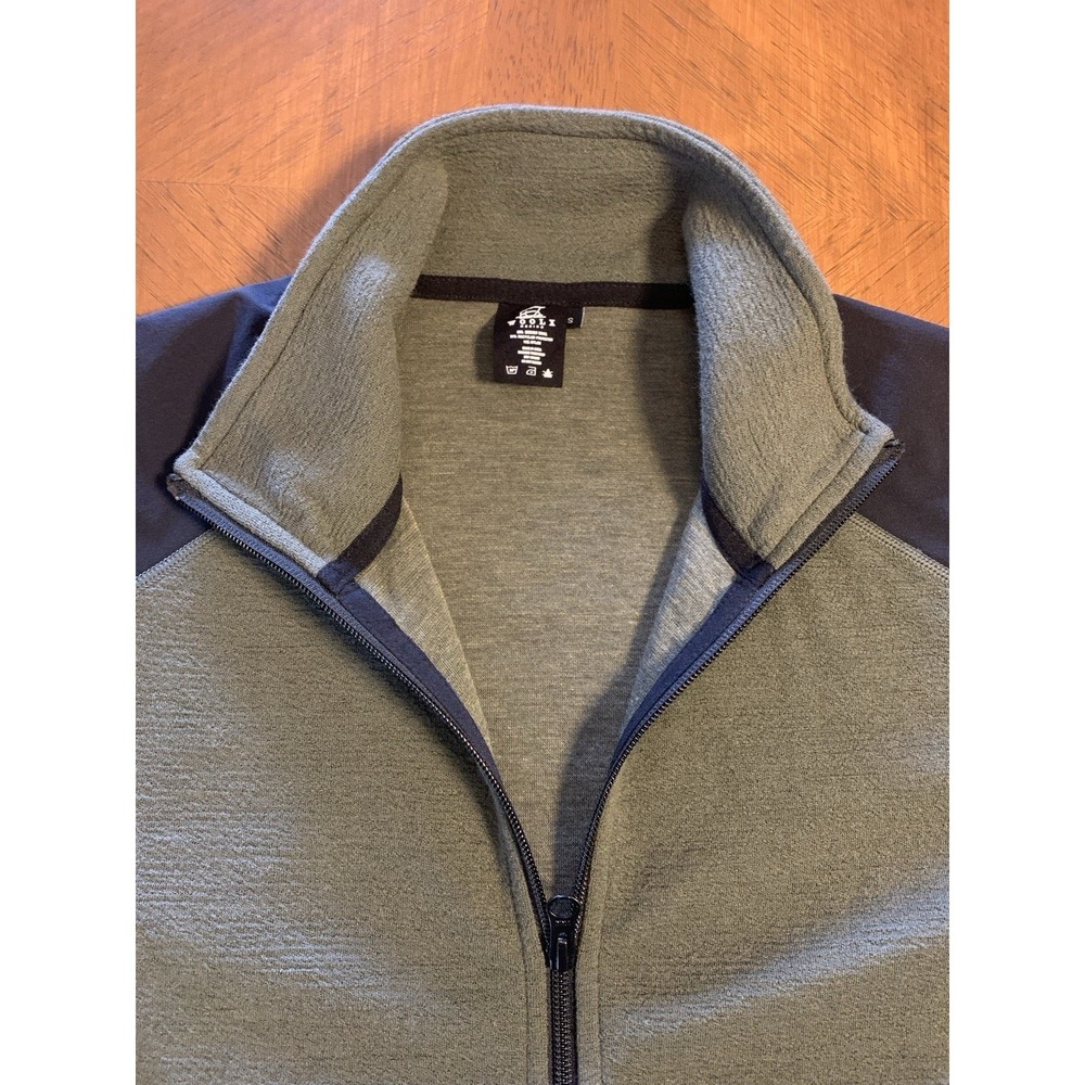 Woolx Merino Wool Blend Jacket Full Zip Women's Size S Green Lightweight - Picture 5 of 15
